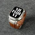 Bracelet cuir design Mecha pour Apple Watch 44 à 49 mm – 4