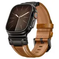 Bracelet cuir design Mecha pour Apple Watch 44 à 49 mm – Couleur du bracelet Vintage marron-B 04