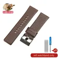 Bracelet cuir Diesel 22 à 32 mm étanche – Couleur du bracelet Brown-Black-K3