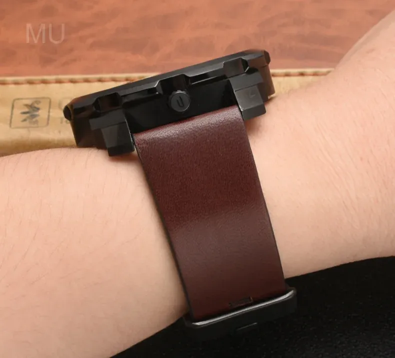 Bracelet cuir Diesel 22 à 32 mm étanche
