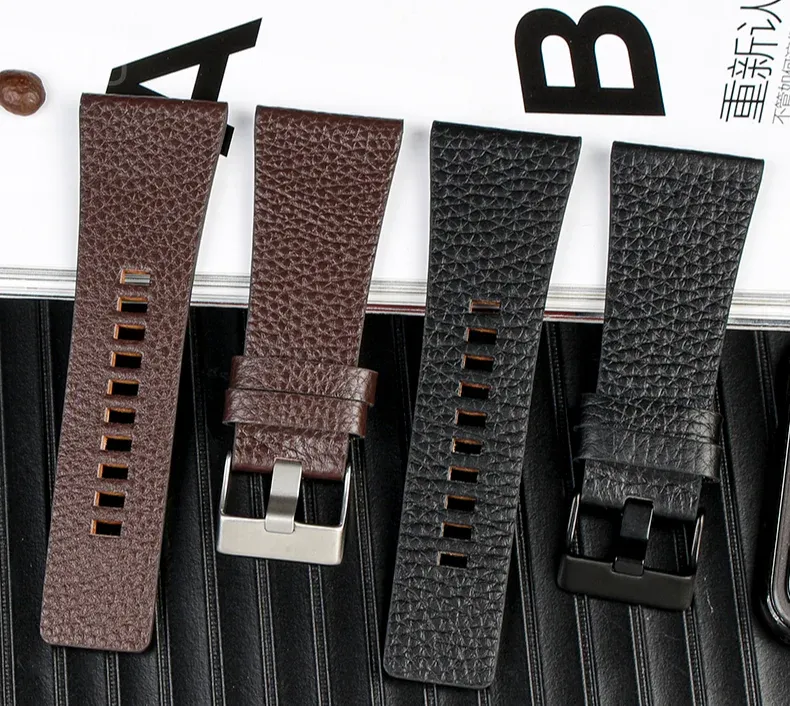Bracelet cuir Diesel 22 à 32 mm étanche