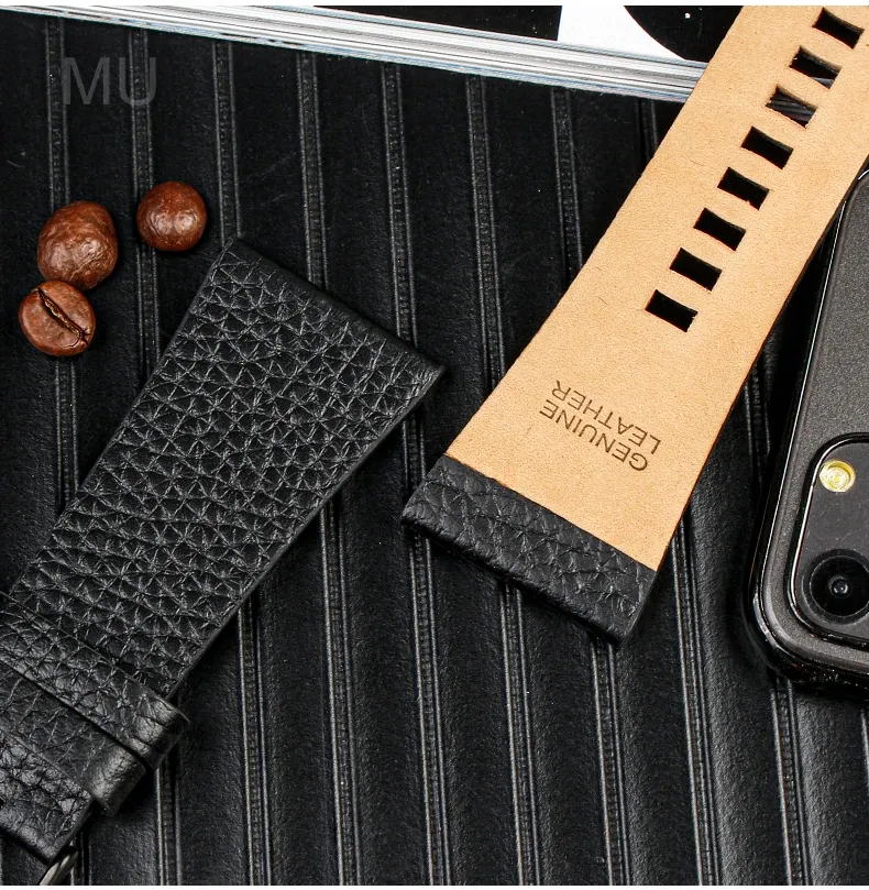 Bracelet cuir Diesel 22 à 32 mm étanche