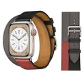 Bracelet cuir double boucle 38 à 49 mm – Couleur du bracelet Color 10