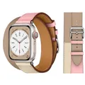 Bracelet cuir double boucle 38 à 49 mm – Couleur du bracelet Color 8