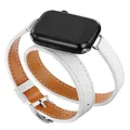 Bracelet cuir double tour 38 à 45 mm – Couleur du bracelet blanc