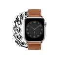 Bracelet cuir double tour 38 à 49 mm Apple Watch – Couleur du bracelet Brown