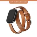 Bracelet cuir double tour 38 à 49 mm – Couleur du bracelet brown