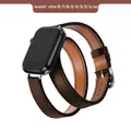 Bracelet cuir double tour 38 à 49 mm – Couleur du bracelet coffee