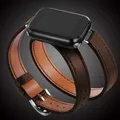 Bracelet cuir double tour 38 à 49 mm – Couleur du bracelet coffee