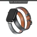 Bracelet cuir double tour 38 à 49 mm – Couleur du bracelet grey