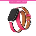 Bracelet cuir double tour 38 à 49 mm – Couleur du bracelet hot pink