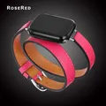 Bracelet cuir double tour 38 à 49 mm – Couleur du bracelet hot pink