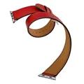 Bracelet cuir double tour 38 à 49 mm – Couleur du bracelet Red