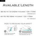 Bracelet cuir double tour 40 à 46 mm – 6