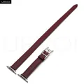 Bracelet cuir double tour 40 à 46 mm – Couleur du bracelet Bordeaux