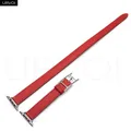 Bracelet cuir double tour 40 à 46 mm – Couleur du bracelet Rouge