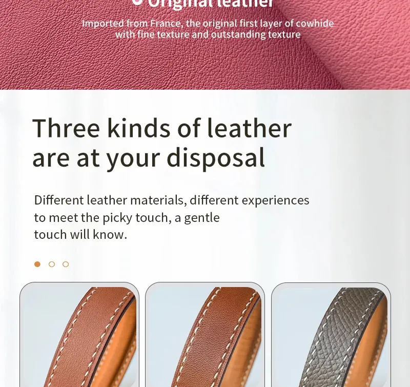 Bracelet cuir double tour 41 à 49 mm Apple Watch
