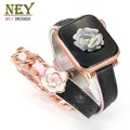 Bracelet cuir double tour femme luxe 38 à 49 mm – Couleur du bracelet 03 R-Black