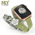 Bracelet cuir double tour femme luxe 38 à 49 mm – Couleur du bracelet 05 S-mint