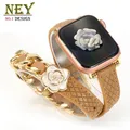 Bracelet cuir double tour femme luxe 38 à 49 mm – Couleur du bracelet 12 G-Khika