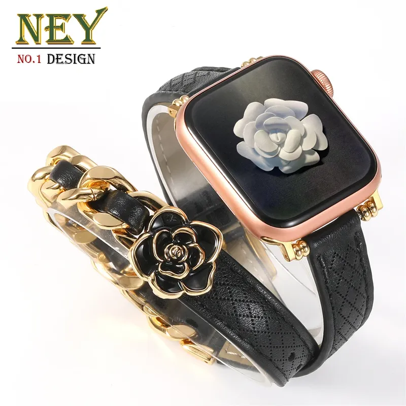Bracelet cuir double tour femme luxe 38 à 49 mm