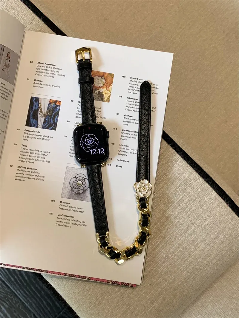 Bracelet cuir double tour femme luxe 38 à 49 mm