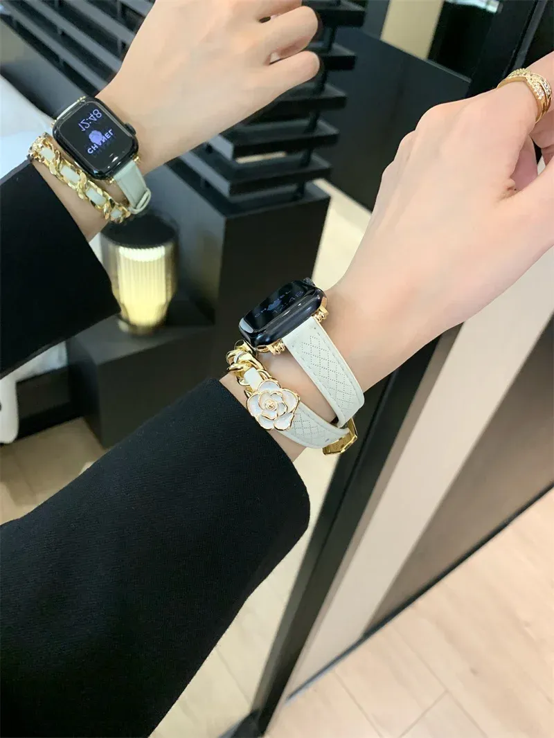 Bracelet cuir double tour femme luxe 38 à 49 mm
