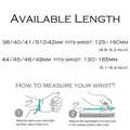 Bracelet cuir double tour fin 38 à 49 mm Apple Watch – 6