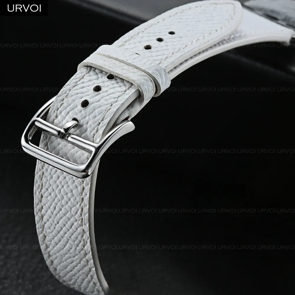 Bracelet cuir double tour fin 38 à 49 mm Apple Watch