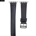 Bracelet cuir double tour fin 38 à 49 mm Apple Watch – Couleur du bracelet Navy