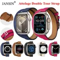 Bracelet cuir double tour pour Apple Watch 38 à 46 mm – 1