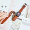 Bracelet cuir double tour pour Apple Watch 38 à 46 mm – Couleur du bracelet Brown