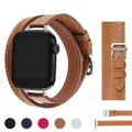 Bracelet cuir double tour pour Apple Watch 38 à 49 mm – 2