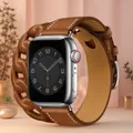 Bracelet cuir double tour pour Apple Watch 38 à 49 mm – 2