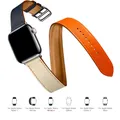 Bracelet cuir double tour pour Apple Watch 38 à 49 mm – 4