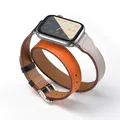 Bracelet cuir double tour pour Apple Watch 38 à 49 mm – 5