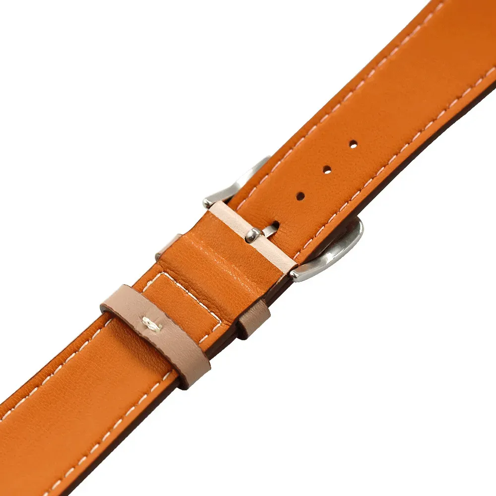 Bracelet cuir double tour pour Apple Watch 38 à 49 mm