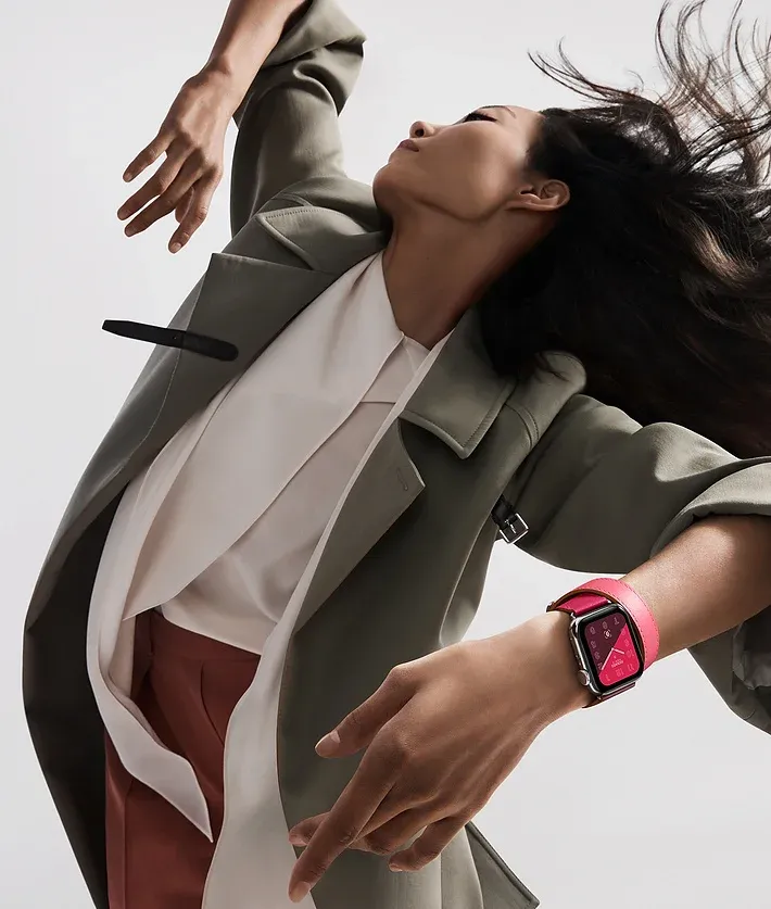 Bracelet cuir double tour pour Apple Watch 38 à 49 mm
