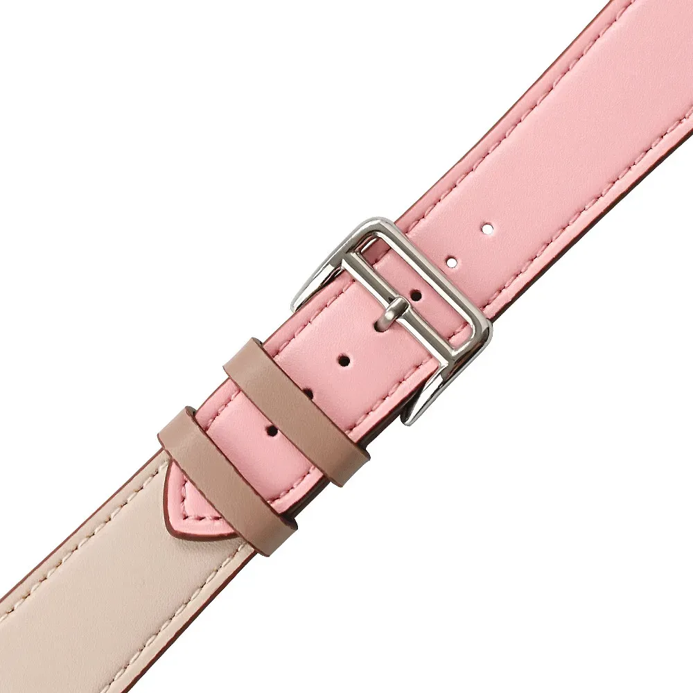 Bracelet cuir double tour pour Apple Watch 38 à 49 mm