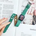 Bracelet cuir double tour pour Apple Watch 38 à 49 mm – Couleur du bracelet green