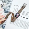 Bracelet cuir double tour pour Apple Watch 38 à 49 mm – Couleur du bracelet grey