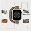 Bracelet cuir double tour pour Apple Watch 40 à 46 mm – 3