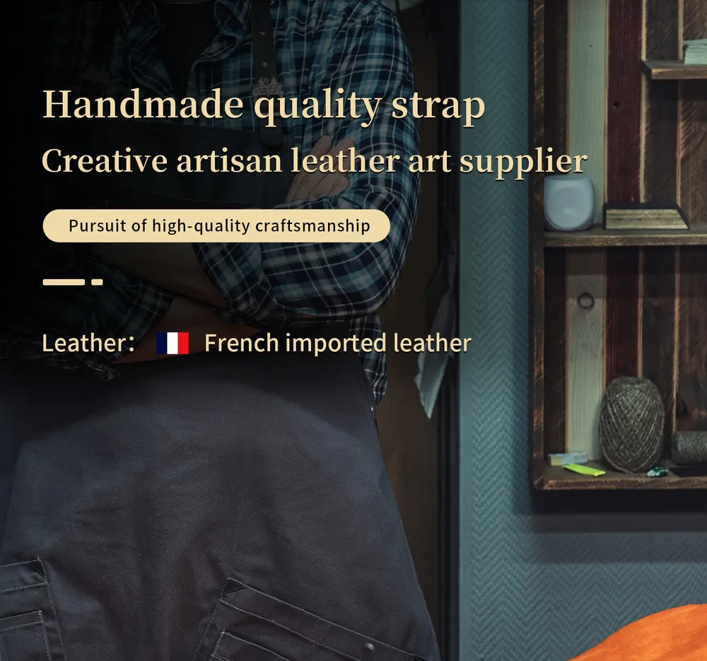Bracelet cuir double tour pour Apple Watch 40 à 46 mm