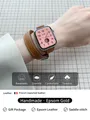 Bracelet cuir double tour pour Apple Watch 40 à 46 mm – Couleur du bracelet Epsom Gold