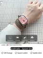 Bracelet cuir double tour pour Apple Watch 40 à 46 mm – Couleur du bracelet Epsom Grey