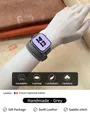 Bracelet cuir double tour pour Apple Watch 40 à 46 mm – Couleur du bracelet Gray