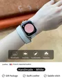 Bracelet cuir double tour pour Apple Watch 40 à 46 mm – Couleur du bracelet Off-white