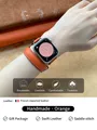 Bracelet cuir double tour pour Apple Watch 40 à 46 mm – Couleur du bracelet Orange