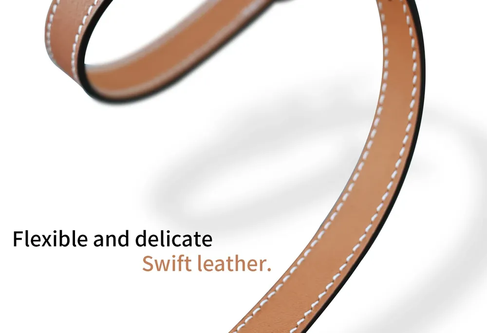 Bracelet cuir double tour pour Apple Watch 40 à 49 mm