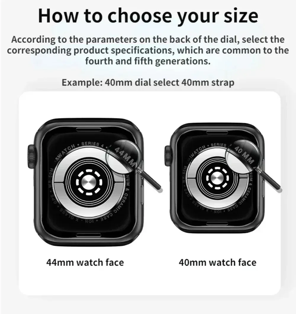 Bracelet cuir double tour pour Apple Watch 40 à 49 mm